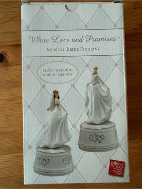 Russ White Lace and Promises Musical Bride Figurine